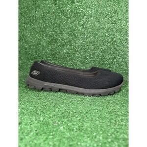 Skechers Go‎ Walk Lite Slip On Women Size 9 Black Walking Comfort Shoes Sneakers